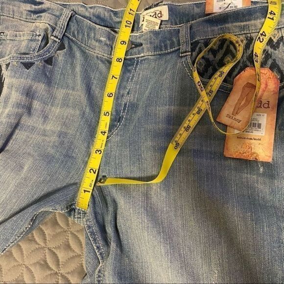 Mudd boho Aztec design skinny‎ jeans - Picture 5 of 14